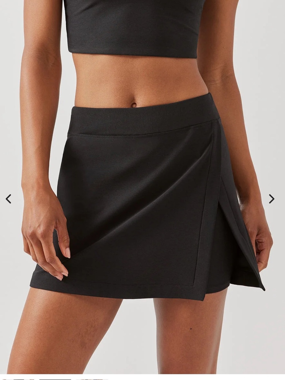 Outdoor Voices Court black Skort 4.5” size small NEW